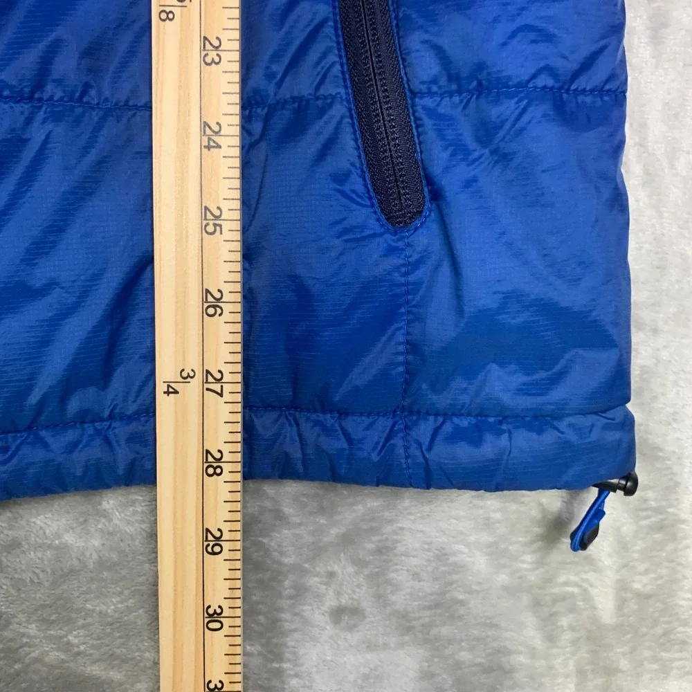 LL Bean Primaloft Packaway Vest Mens XL Tall Quilted Blue Full Zip Outdoor Hike‎
